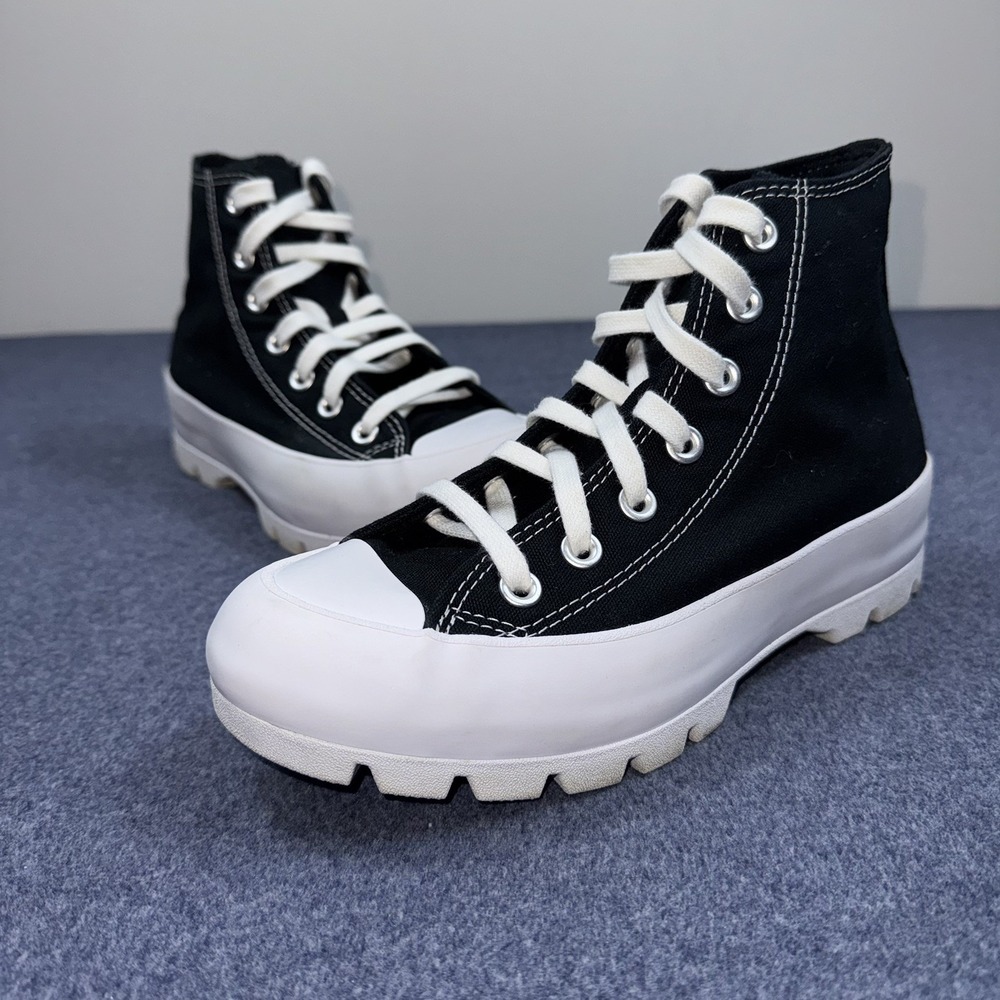 Converse Chuck Taylor All Star Lugged Shoes Womens Size 7 Black Sneakers 565901C